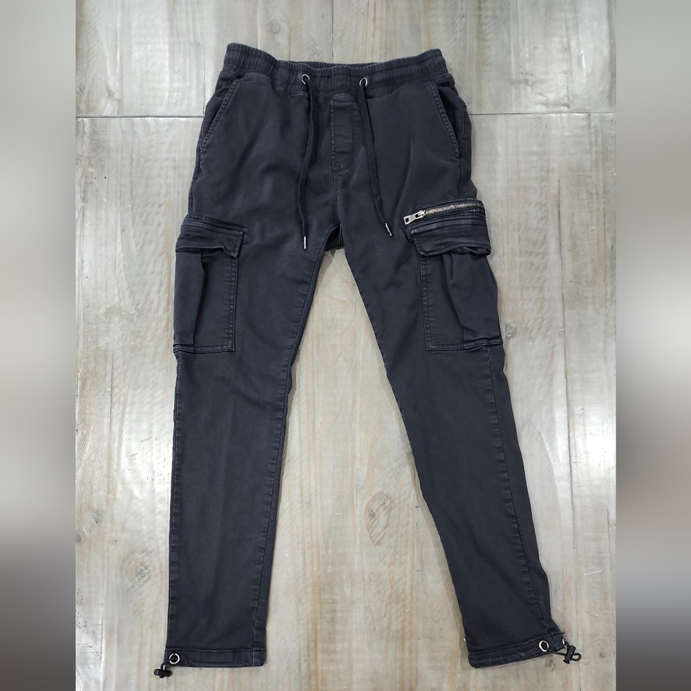 Kuwallatee Black Cargo Pants #C2509-0056
